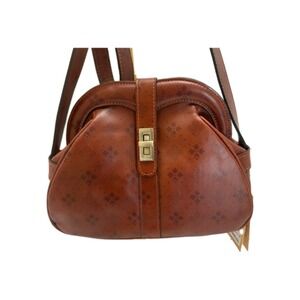 Patricia‎ Nash Womens Crossbody Purse Florentina Frame Tan  Leather NWT